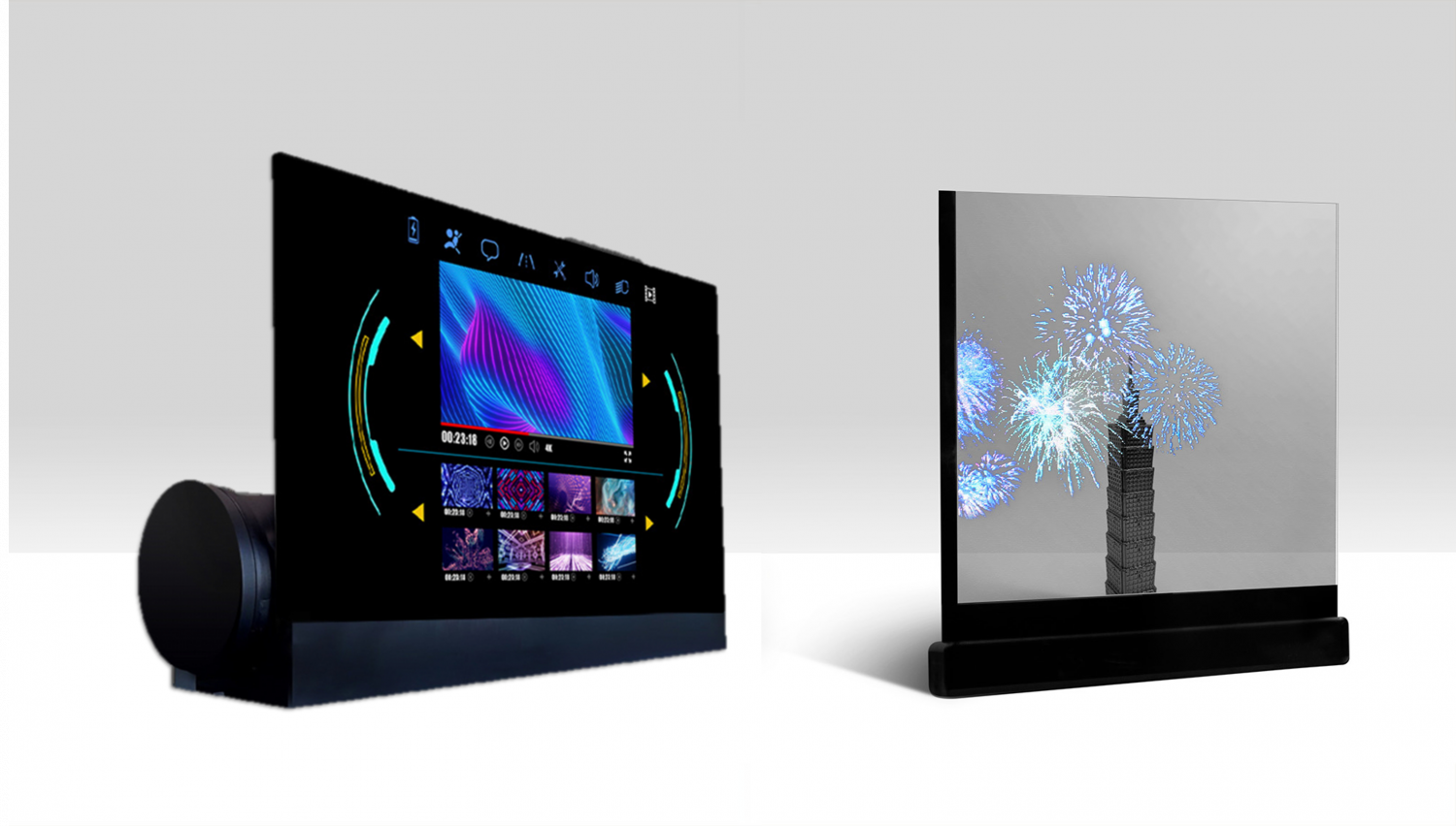 可卷式、折迭性、高透明